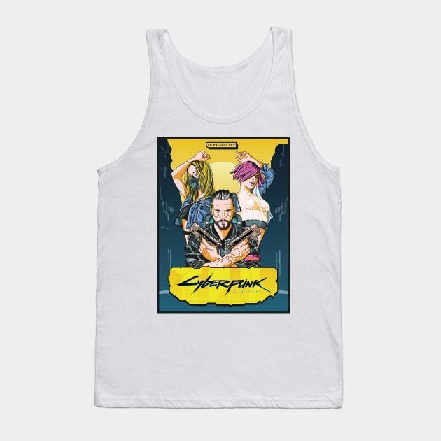 Cyberpunk 2077 Tank Top by Helveola